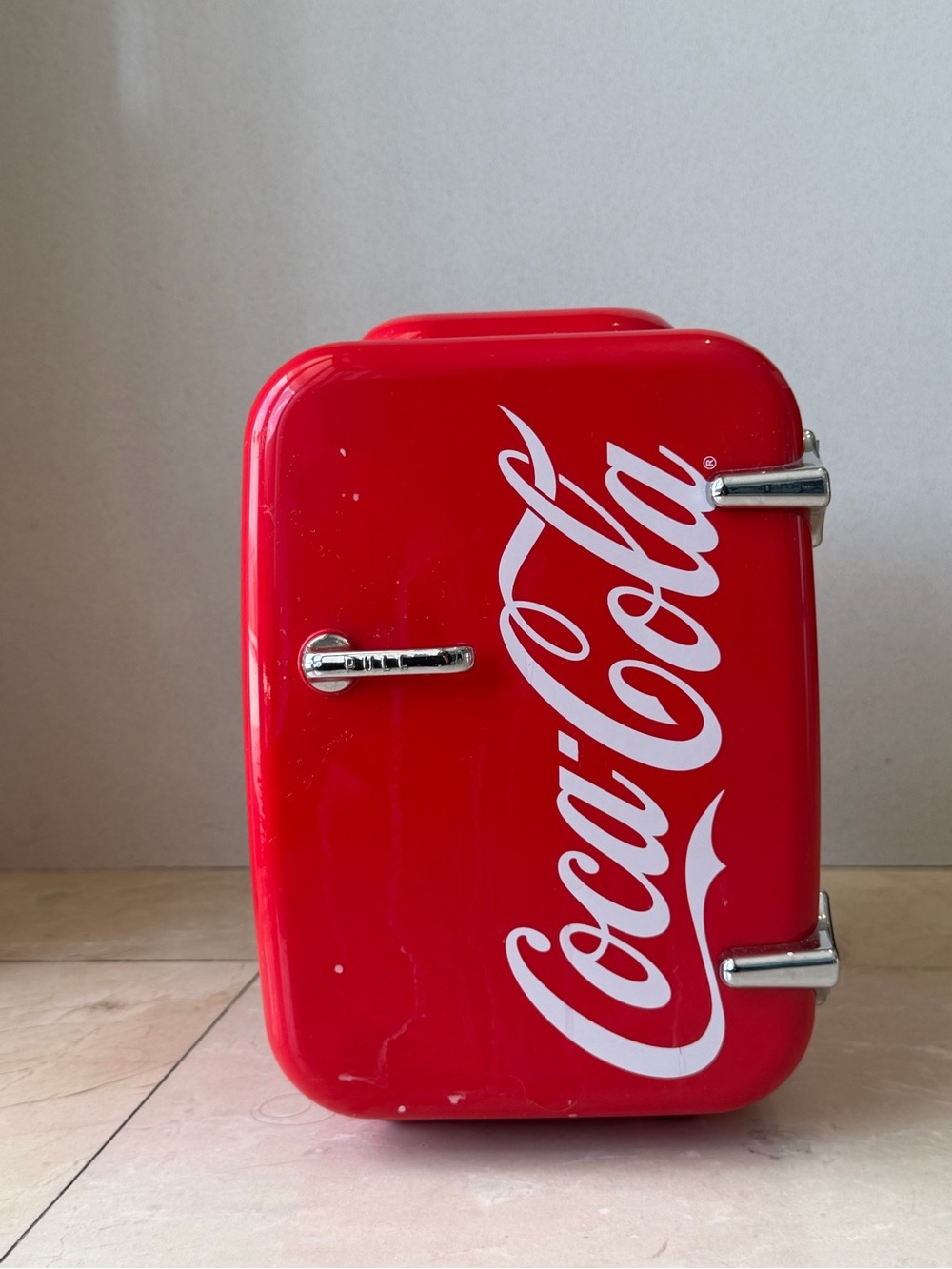 Coca Cola Red Retro Logo Mini Fridge Accent